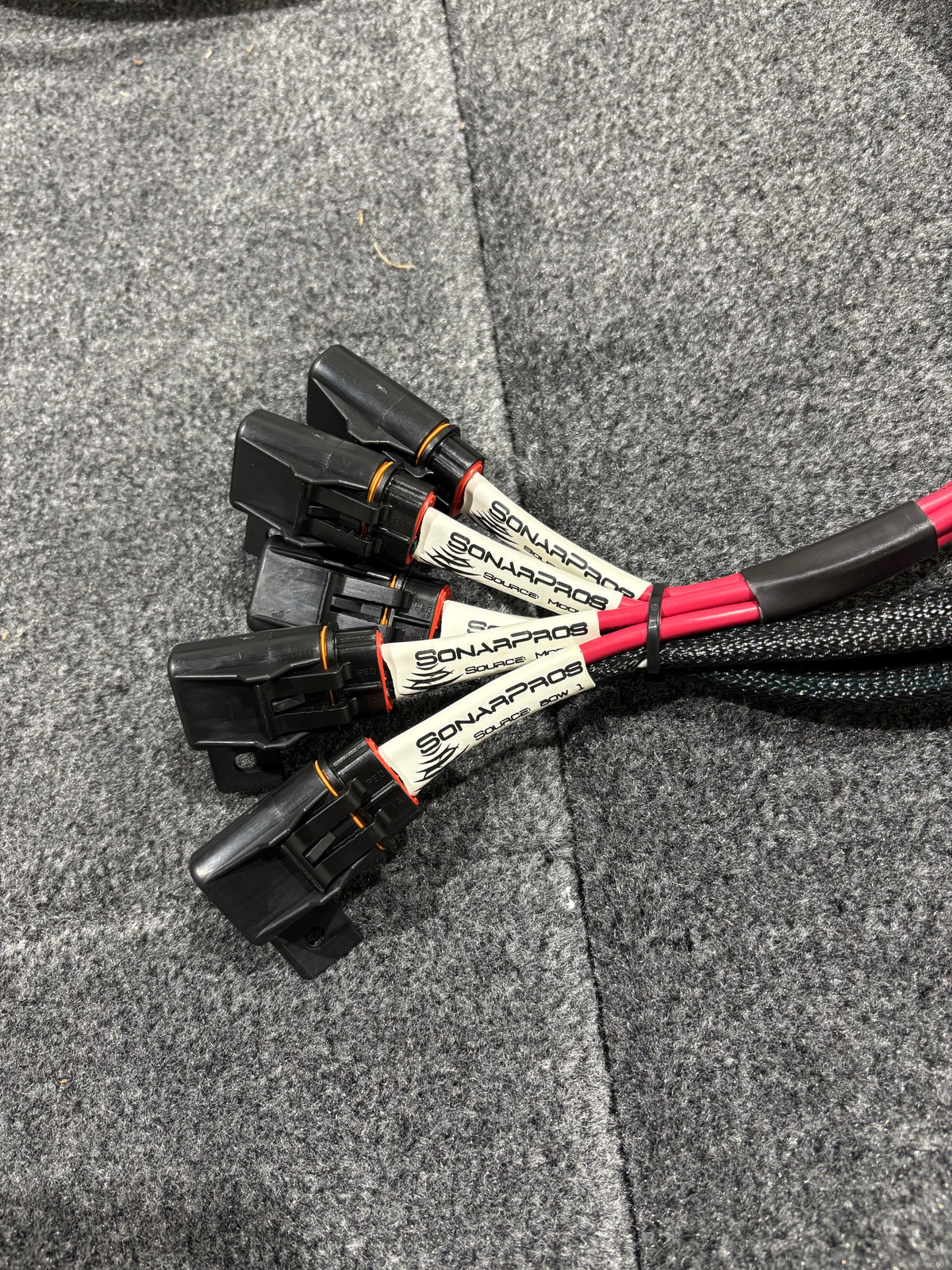 5 Device SonarPros Dedicated Harness (Bass Boat Length)